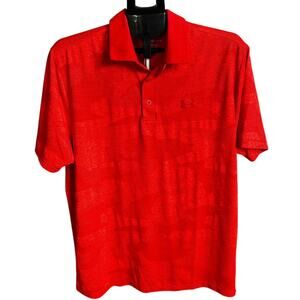 Under Armour Orange Camouflage Collared Polo Shirt Men's Size Large | 39-45